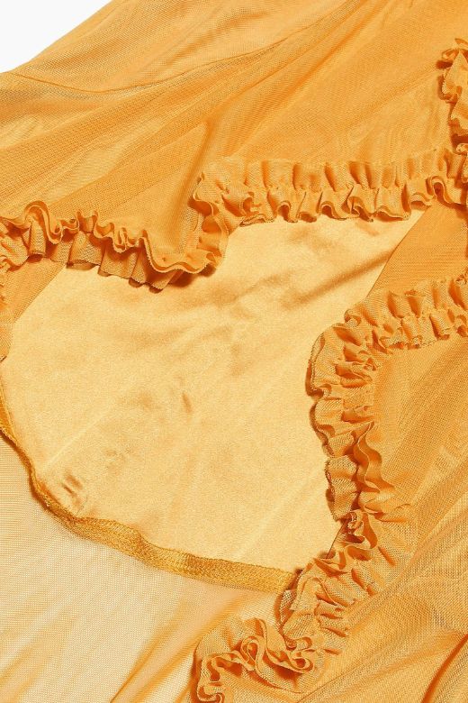 Noah Bodycon Wrap Midi Dress- Sun Yellow - Stylish yellow dress for special occasions | Buy Online