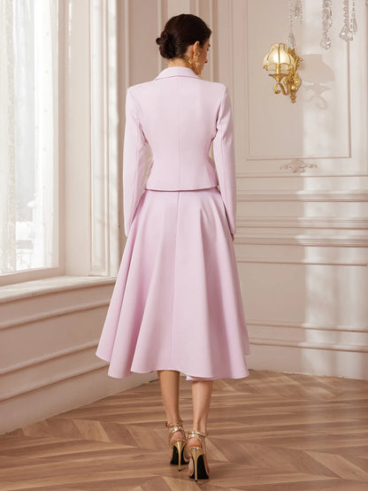 Bloom Tailored Blazer and Corded Empire Skirt