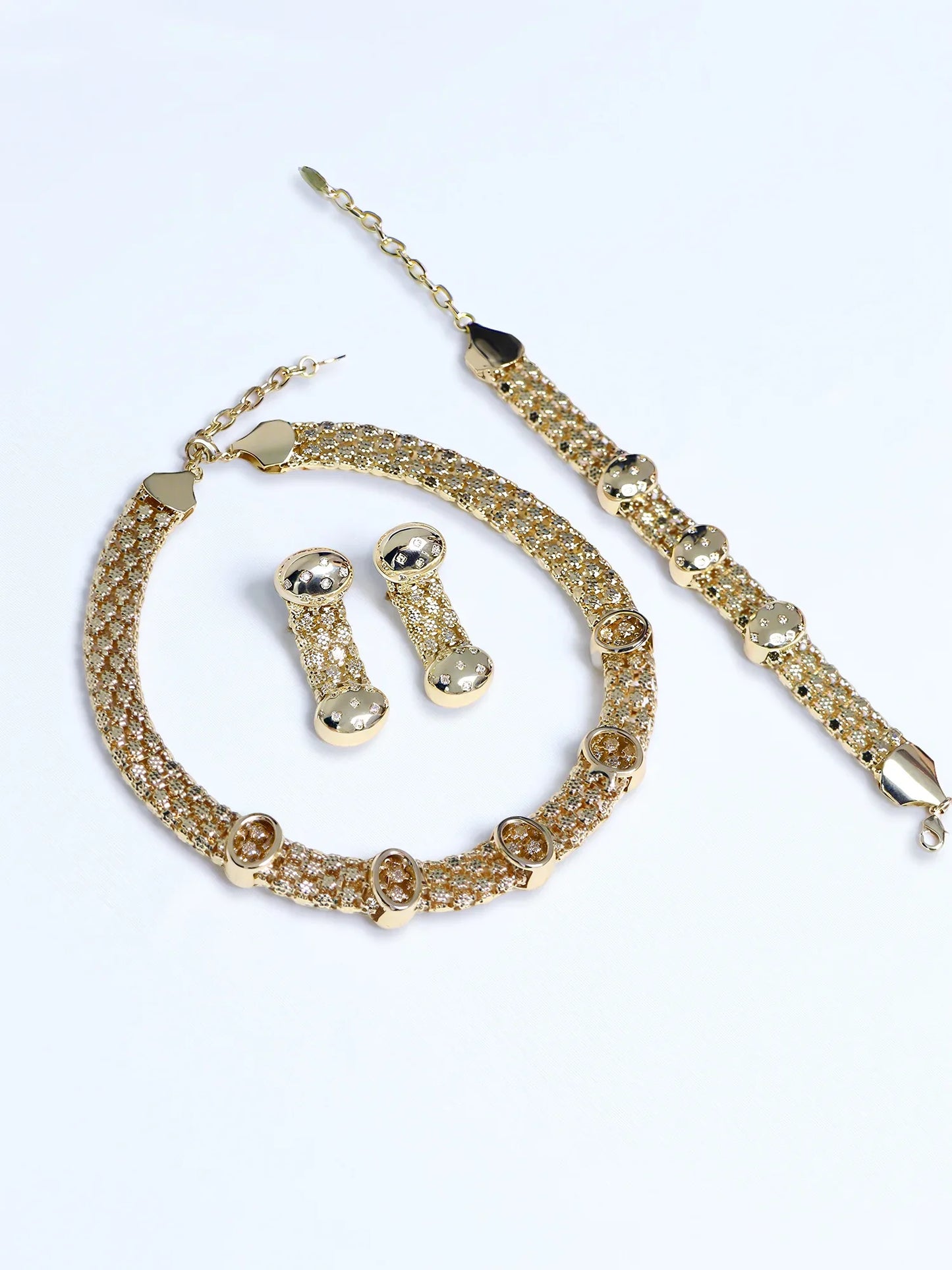 Gold Designer Jewelry Set