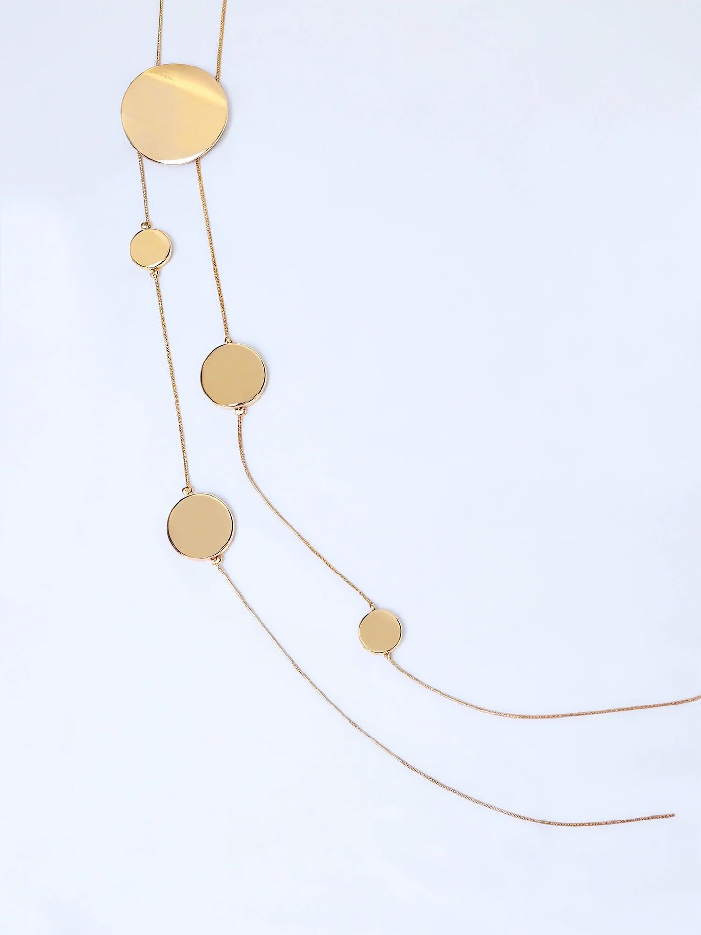 Golden Circular Design Necklace