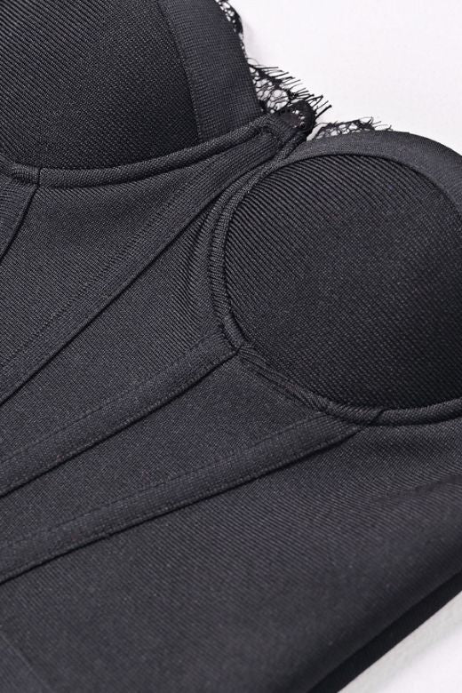 Shop  black dress - Perfect for special occasions | Nora Bandage Midi Dress - Classic Black