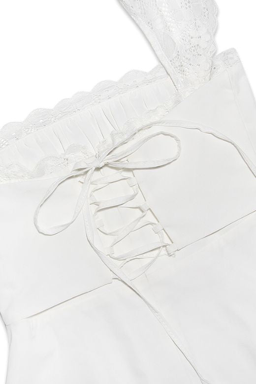 Shop  white dress - Perfect for special occasions | Nori Mini Dress - White Pearl