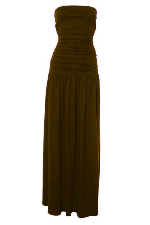 Stylish brown dress | North Bodycon Wrap Midi Dress - Chocolate Brown - Ideal for special occasions
