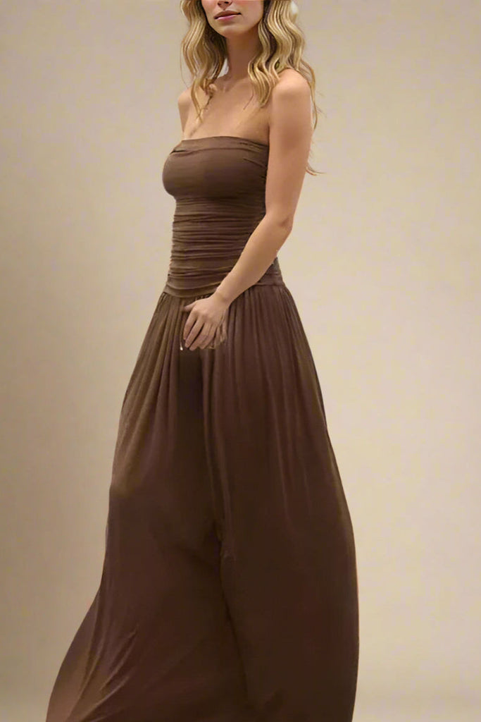 Shop  brown dress - Perfect for special occasions | North Bodycon Wrap Midi Dress - Chocolate Brown