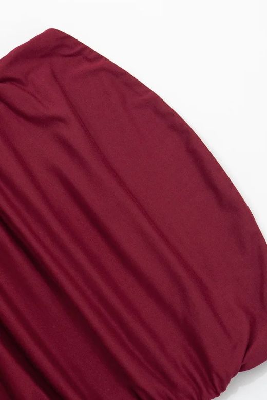 North Bodycon Wrap Midi Dress - Red Wine - Stylish red dress for special occasions | Buy Online