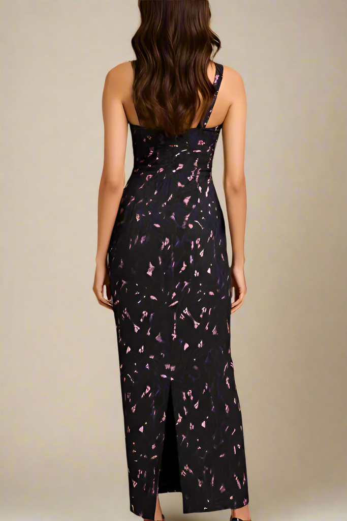 Stylish black dress | Odette Bodycon Lace Maxi Dress - Classic Black - Ideal for special occasions