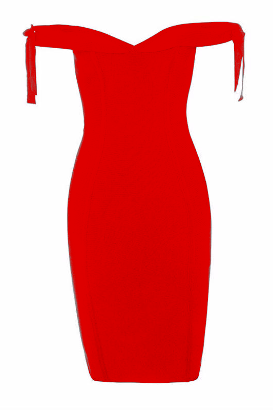 Stylish red dress | Penelope Bandage Mini Dress - Lipstick Red - Ideal for special occasions