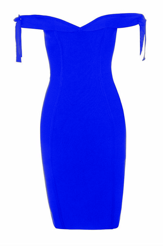 Stylish blue dress | Penelope Bandage Mini Dress - Royal Blue - Ideal for special occasions