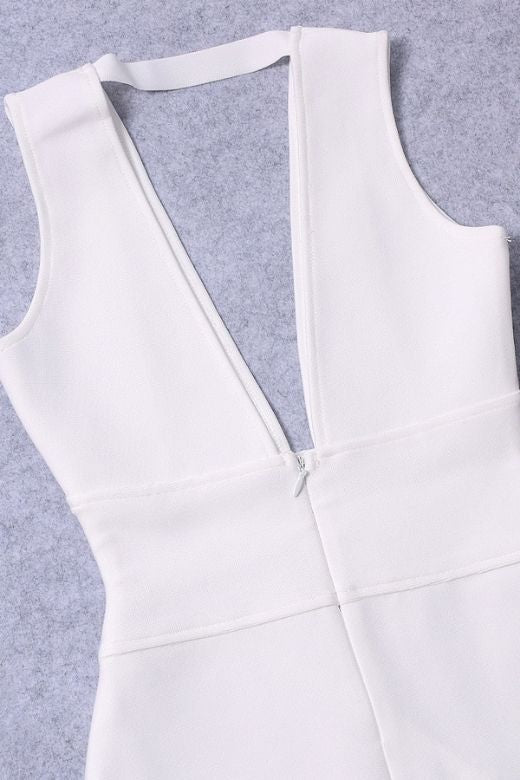 Shop  white dress - Perfect for special occasions | Pia Bandage Midi Dress - White Pearl