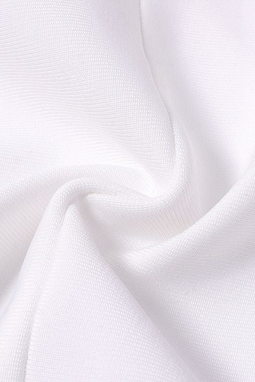 Stylish white dress | Pia Bandage Midi Dress - White Pearl - Ideal for special occasions