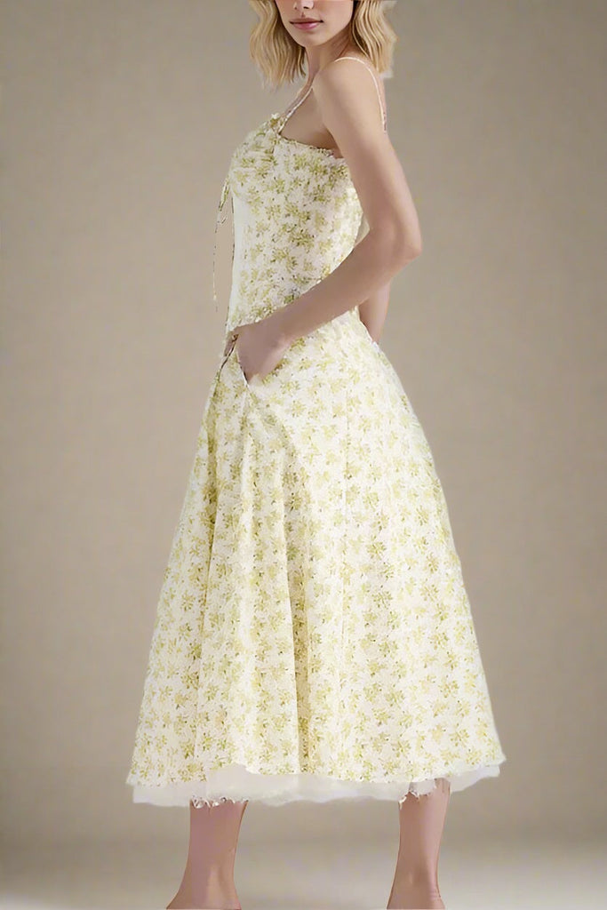 Shop  yellow dress - Perfect for special occasions | Pixie Midi Dress - Daffodil Yellow