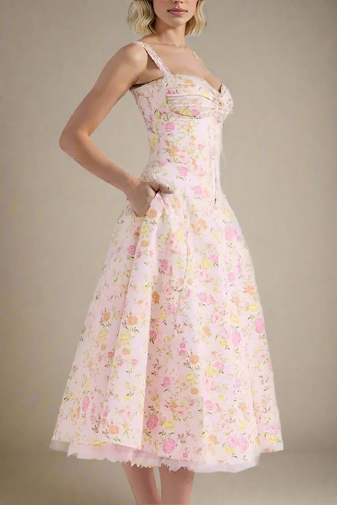 Shop  pink dress - Perfect for special occasions | Pixie Midi Dress - Dusty Pink