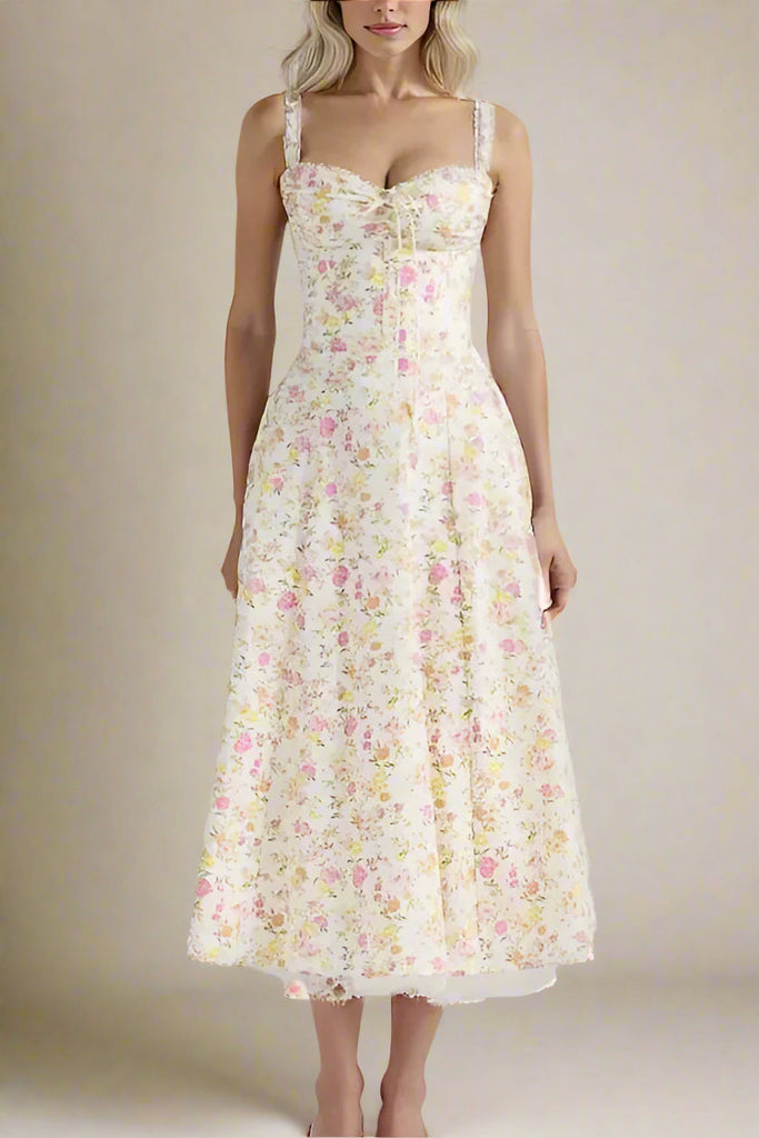 Shop  pink dress - Perfect for special occasions | Pixie Midi Dress - Flamingo Pink