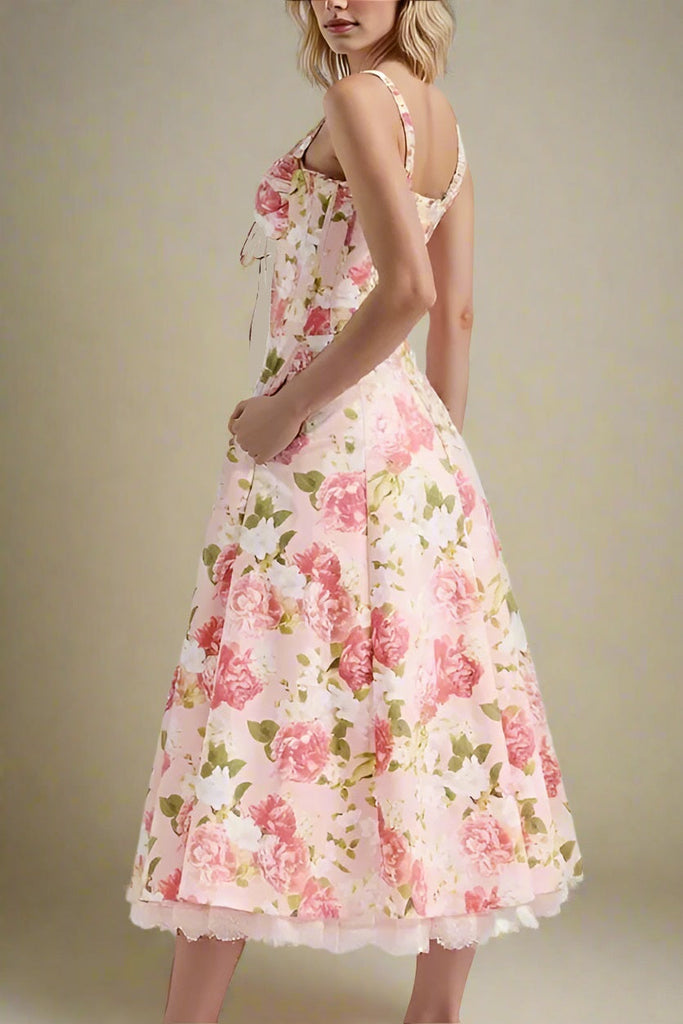 Pixie Midi Dress - Salmon Pink - Stylish pink dress for special occasions | Buy Online