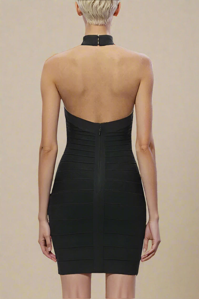 Stylish black dress | Remi Bandage Mini Dress - Classic Black - Ideal for special occasions