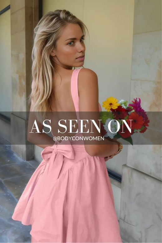 Stylish pink dress | Rian Bodycon Mini Dress - Dusty Pink - Ideal for special occasions
