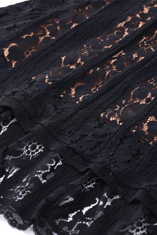 Shop  black dress - Perfect for special occasions | Rose Long Sleeve Bodycon Maxi Dress - Classic Black