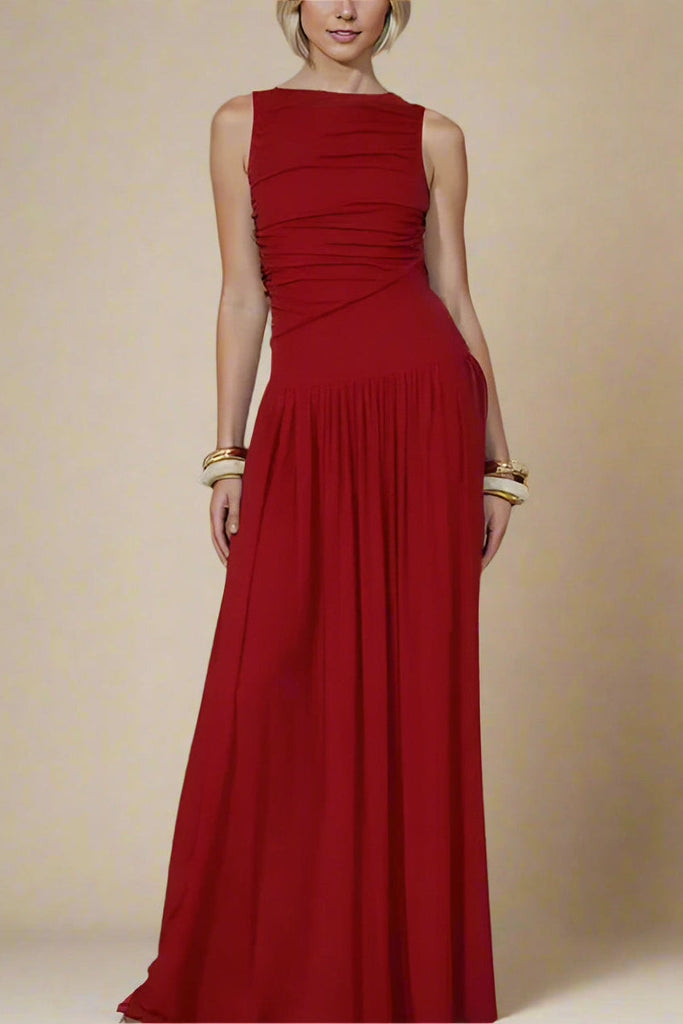 Shop  red dress - Perfect for special occasions | Saint Bodycon Wrap Maxi Dress - Chilli Red