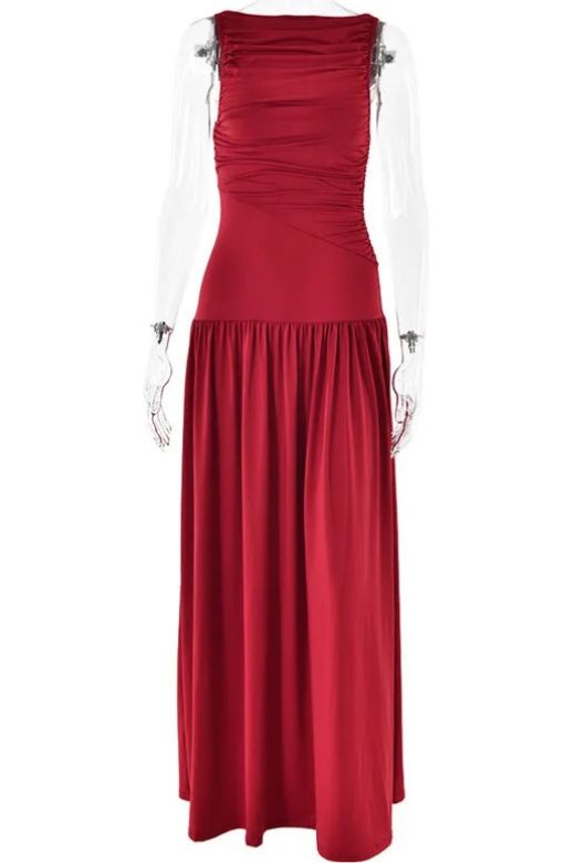 Stylish brown dress | Saint Bodycon Wrap Maxi Dress - Chocolate Brown - Ideal for special occasions