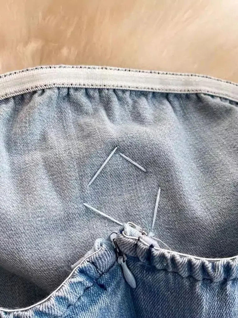 Shop  beautiful dress - Perfect for special occasions | Samantha Floral Bandeau Denim Mini Dress