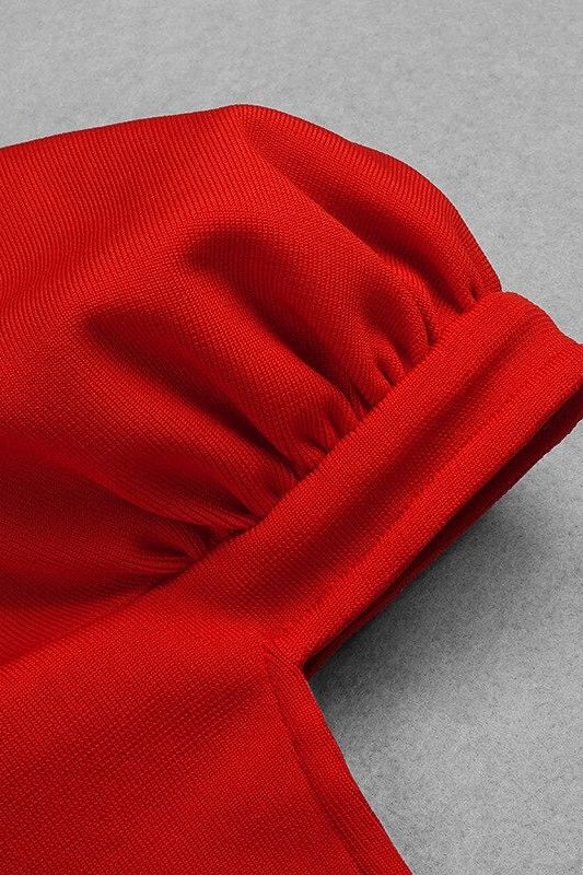 Shop  red dress - Perfect for special occasions | Sara Bodycon Long Sleeve Mini Dress - Lipstick Red