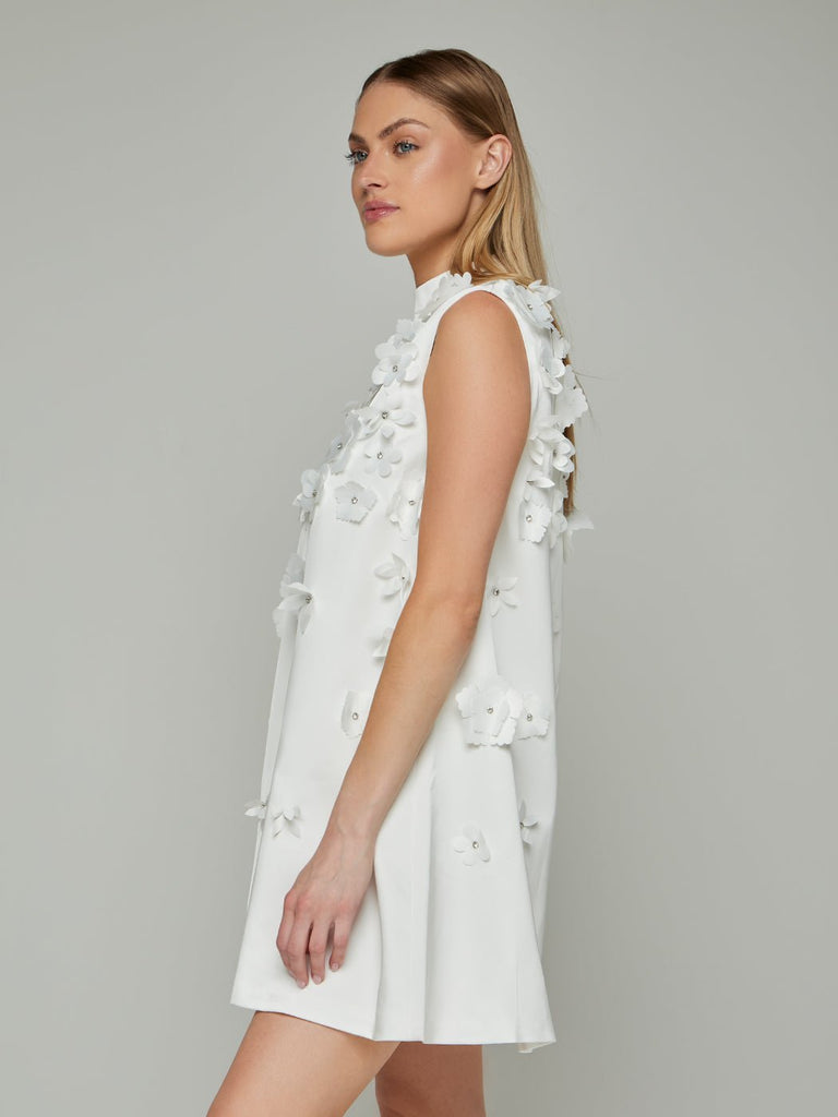 Saskia Floral Patchwork Doll Mini Dress - Stylish beautiful dress for special occasions | Buy Online