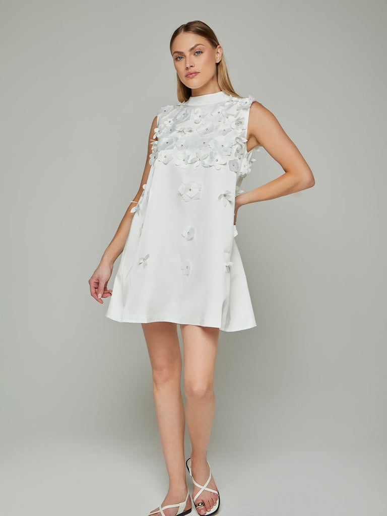 Stylish beautiful dress | Saskia Floral Patchwork Doll Mini Dress - Ideal for special occasions