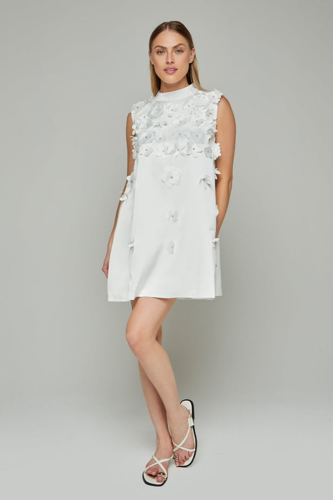 Saskia Floral Patchwork Doll Mini Dress - Stylish beautiful dress for special occasions | Buy Online