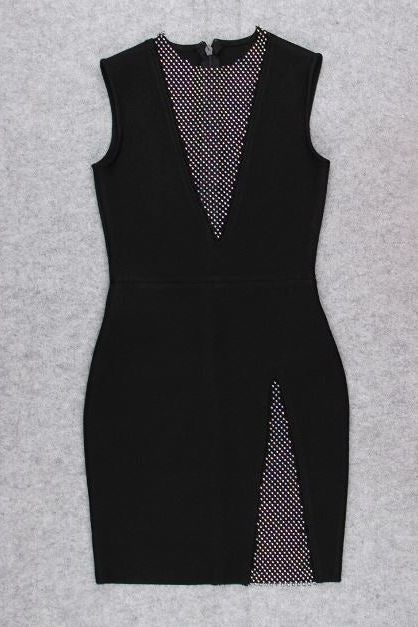 Sofie Bodycon Mini Dress - Classic Black - Stylish black dress for special occasions | Buy Online