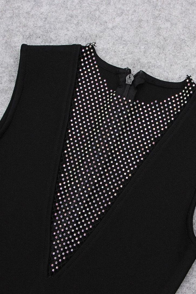 Sofie Bodycon Mini Dress - Classic Black - Stylish black dress for special occasions | Buy Online