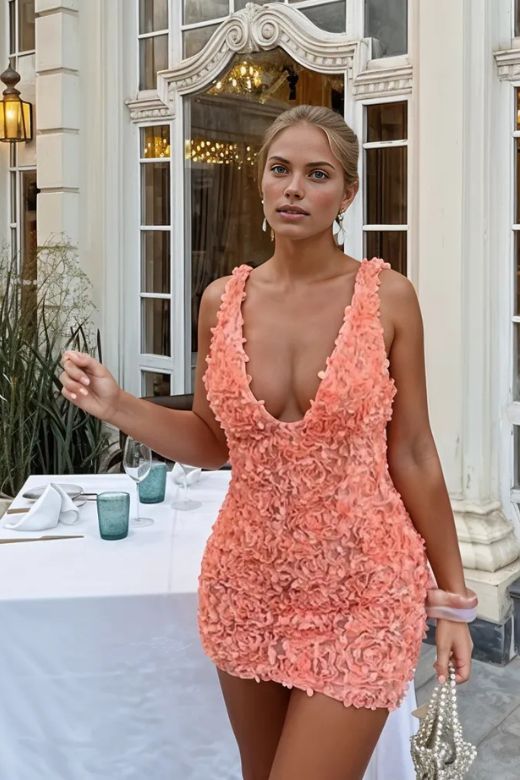 Sonia Bodycon Mini Dress - White Pearl - Stylish white dress for special occasions | Buy Online