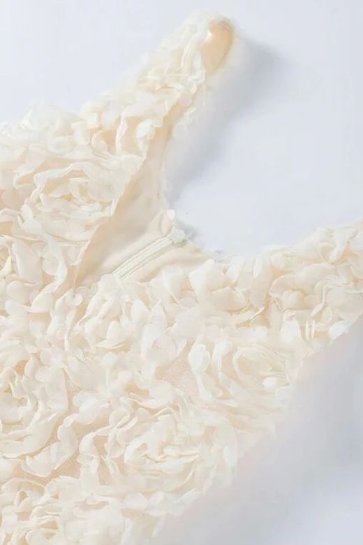 Sonia Bodycon Mini Dress - White Pearl - Stylish white dress for special occasions | Buy Online