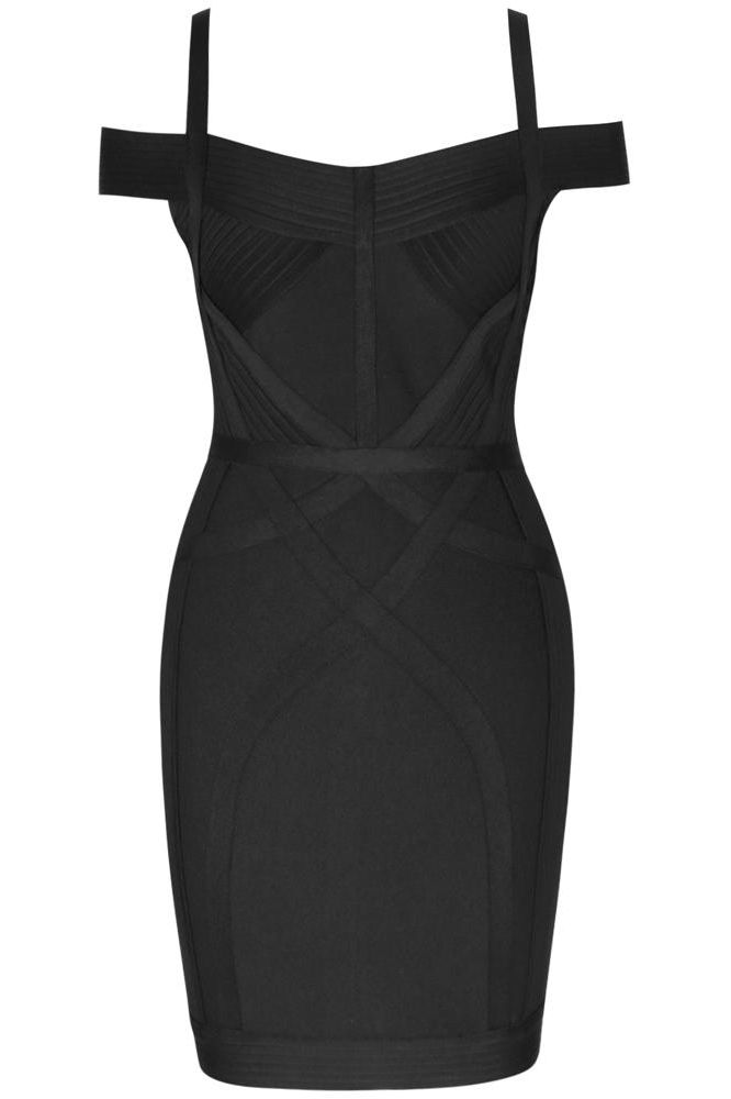 Sophia Bandage Mini Dress - Classic Black - Stylish black dress for special occasions | Buy Online