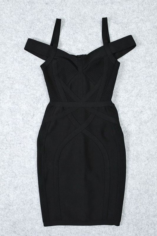 Shop  black dress - Perfect for special occasions | Sophia Bandage Mini Dress - Classic Black