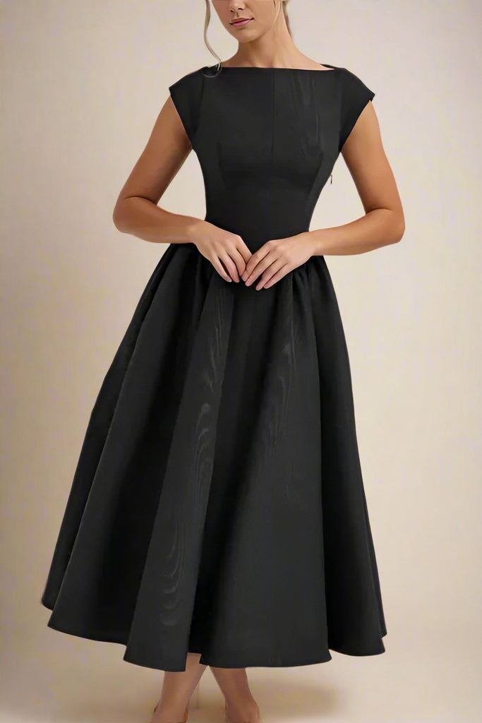 Shop  black dress - Perfect for special occasions | Stella Midi Dress - Classic Black