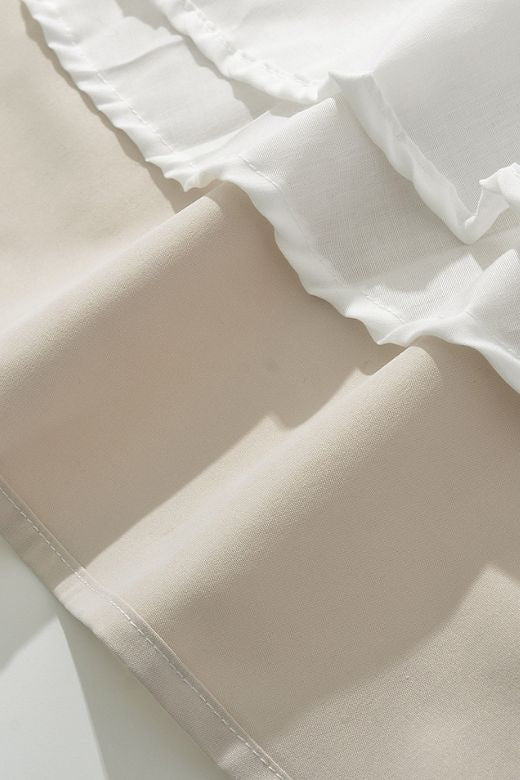 Stella Midi Dress - Beige Cream - Stylish beige dress for special occasions | Buy Online