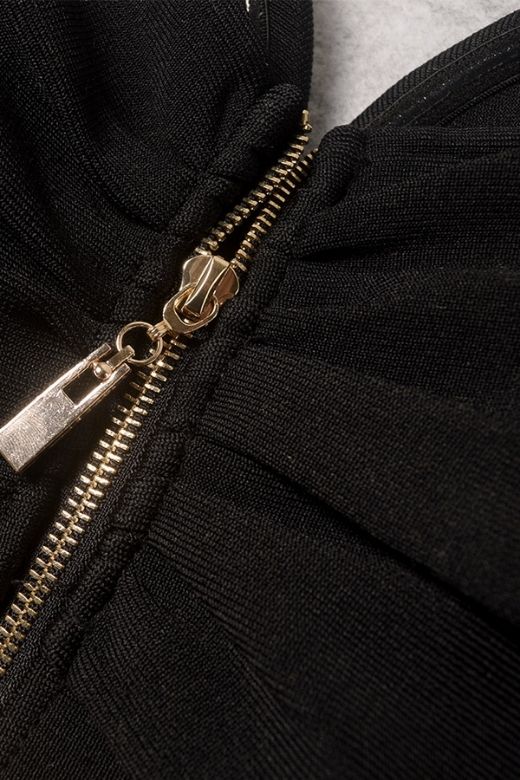 Tanya Bandage Mini Dress - Classic Black - Stylish black dress for special occasions | Buy Online