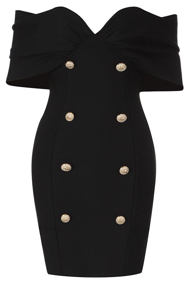 Stylish black dress | Tanya Bandage Mini Dress - Classic Black - Ideal for special occasions