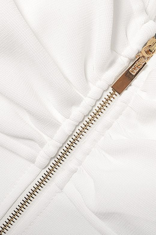 Shop  white dress - Perfect for special occasions | Tanya Bandage Mini Dress - White Pearl