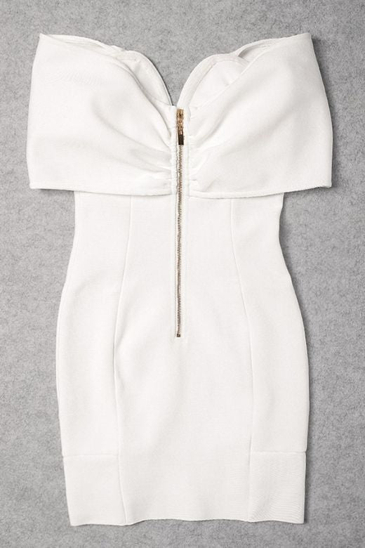 Shop  white dress - Perfect for special occasions | Tanya Bandage Mini Dress - White Pearl