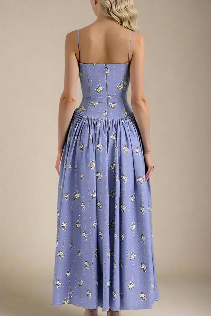 Tasmin Midi Dress - Royal Blue - Stylish blue dress for special occasions | Buy Online