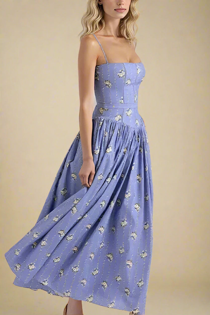 Shop  blue dress - Perfect for special occasions | Tasmin Midi Dress - Royal Blue