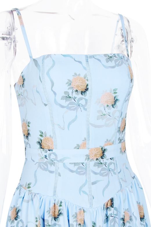 Shop  blue dress - Perfect for special occasions | Tasmin Midi Dress - Sky Blue