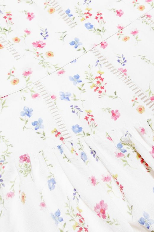 Shop  white dress - Perfect for special occasions | Tasmin Midi Dress - White Print