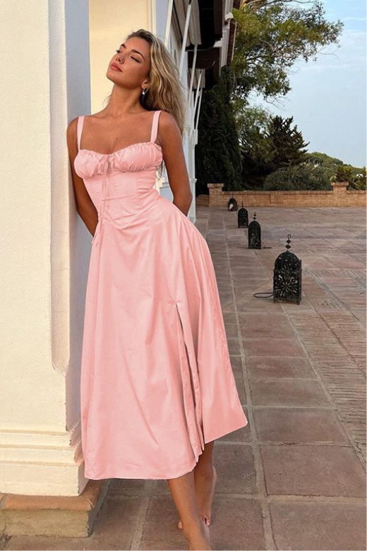 Taylor Day Midi Dress - Daffodil Yellow - Stylish yellow dress for special occasions | Buy Online