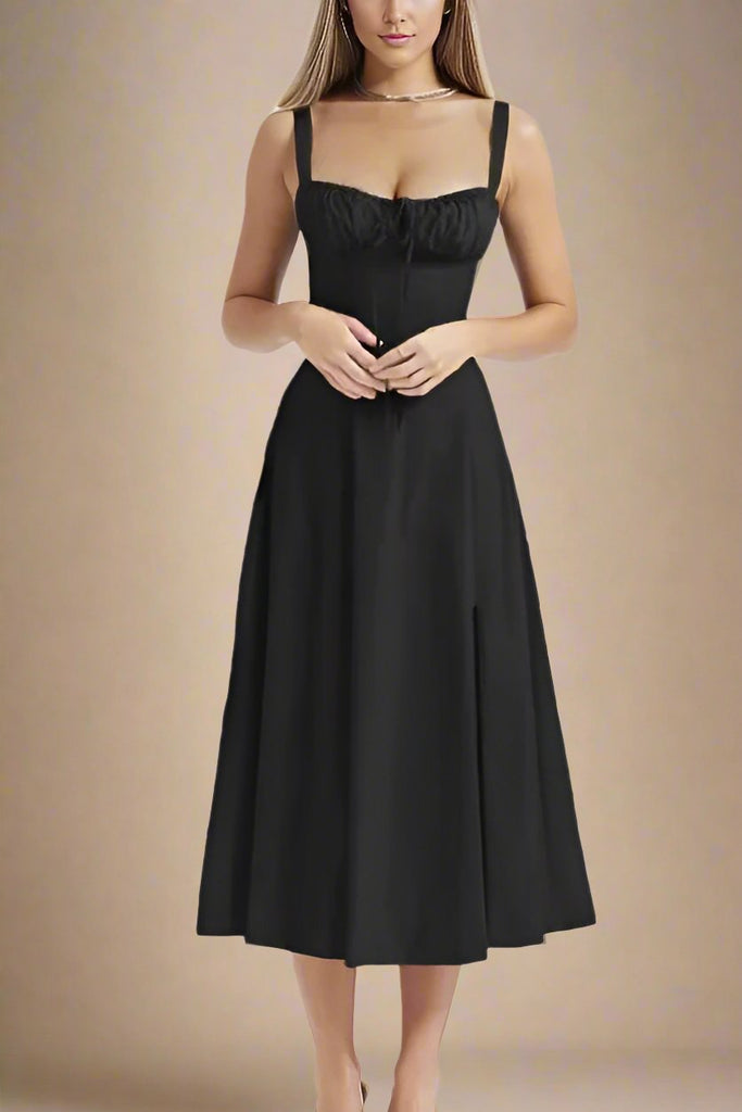 Shop  black dress - Perfect for special occasions | Taylor Day Midi Dress - Classic Black