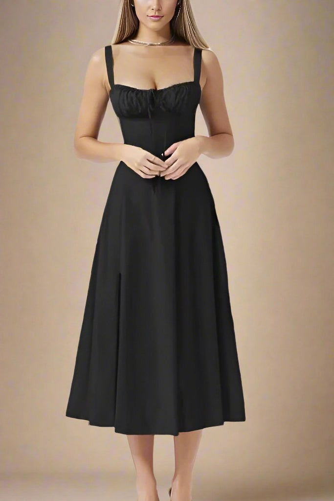 Shop  black dress - Perfect for special occasions | Taylor Day Midi Dress - Classic Black