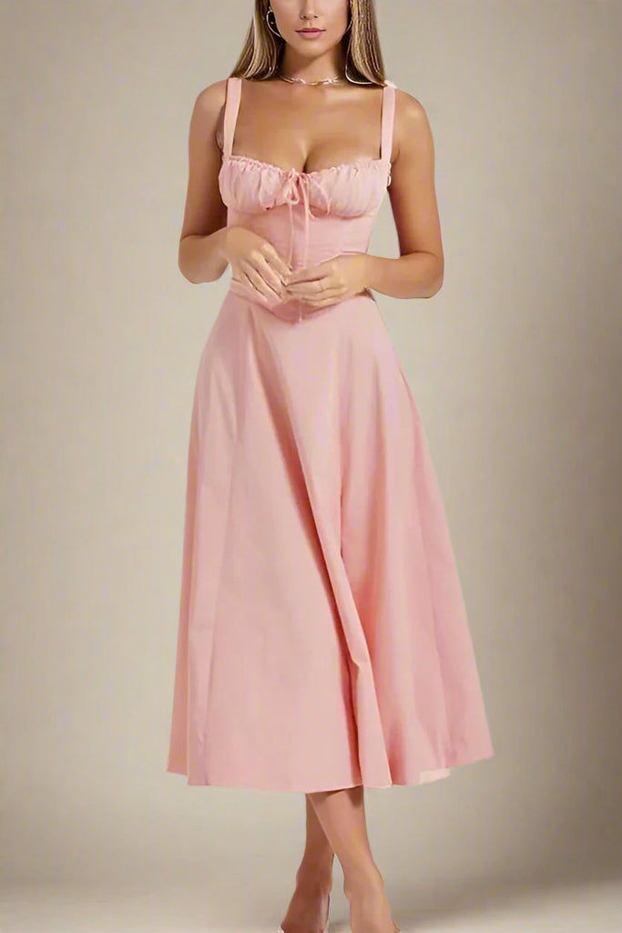 Taylor Day Midi Dress - Dusty Pink - Stylish pink dress for special occasions | Buy Online