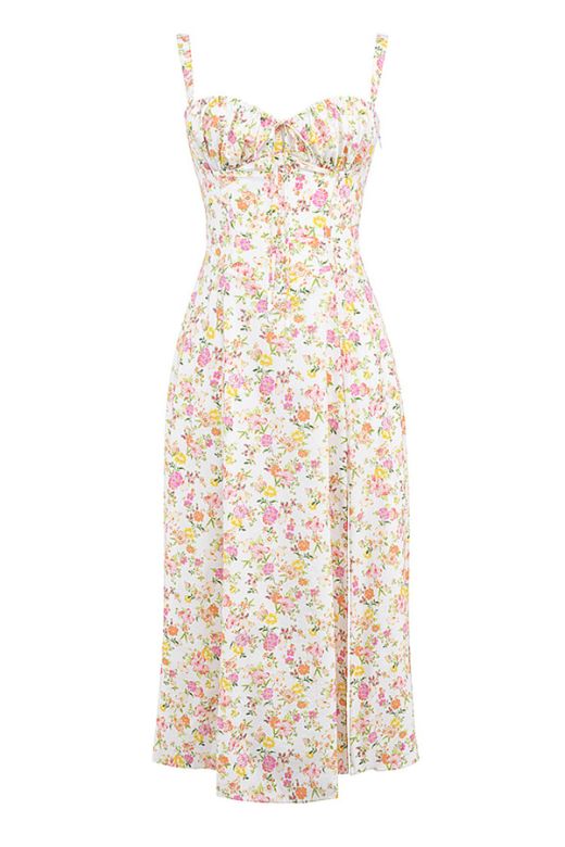 Shop  pink dress - Perfect for special occasions | Taylor Day Midi Dress - Flamingo Pink