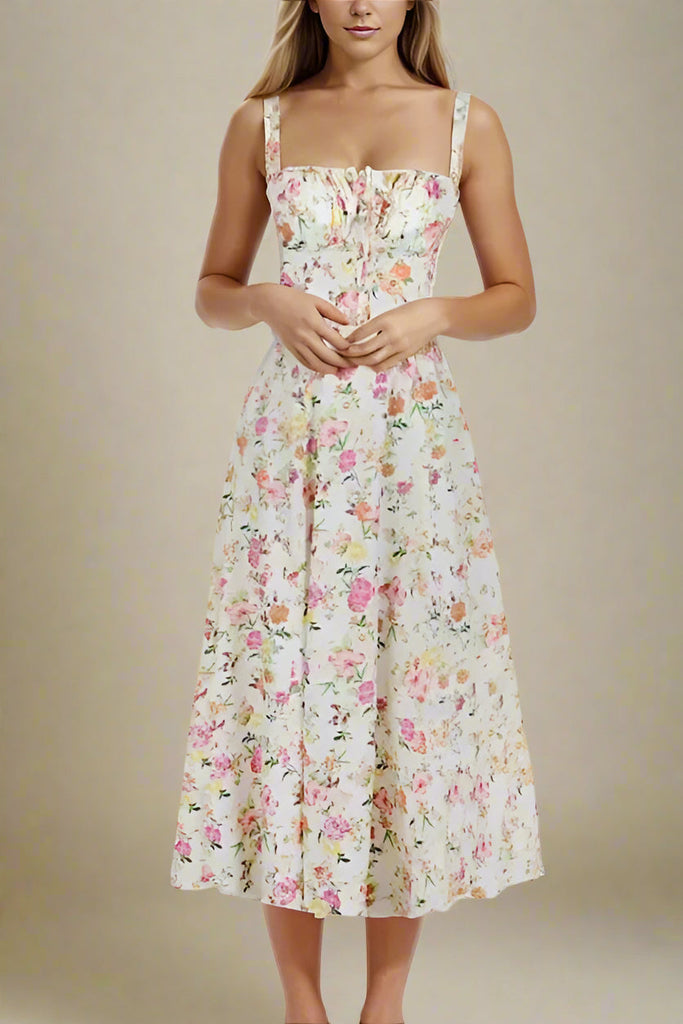 Shop  pink dress - Perfect for special occasions | Taylor Day Midi Dress - Flamingo Pink